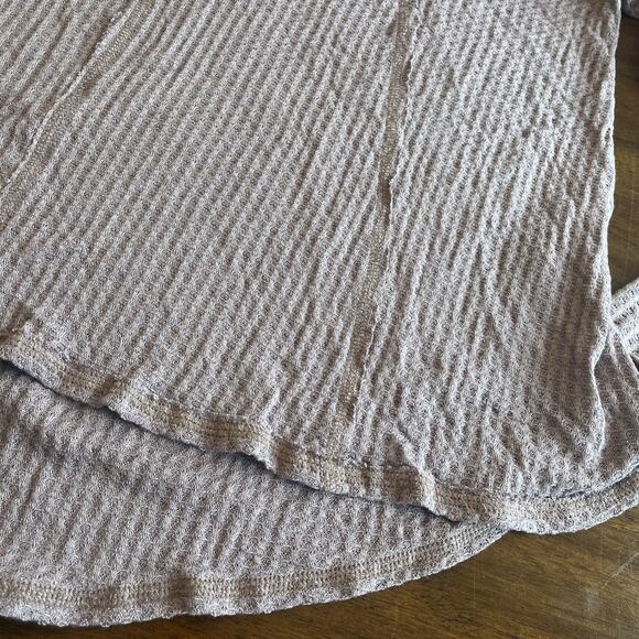 Altar’d State Tunic Style Flowy Top Waffle-knit Texture Size S Dusty Mauve - Picture 7 of 9
